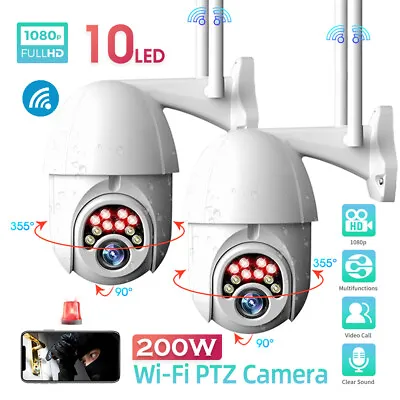 V380Pro 1080P WIFI Wireless IP Camera CCTV HD PTZ Smart Home Security IR Outdoor • $21.99