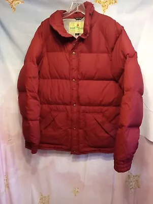 Vintage Eastern Mountain Sports Down Puffer Jacket Mens  Ski Snow EMS Long L • $18