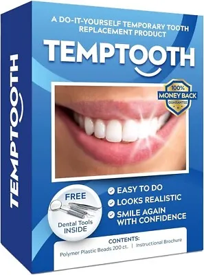 Temptooth Kit Original Temp Tooth Missing Tooth Replacement Over 250000 Sold • $21.89
