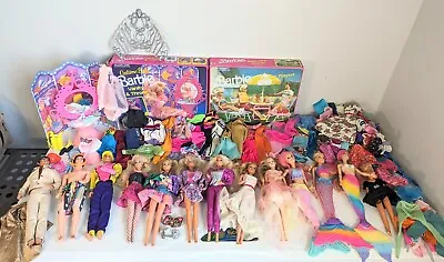 Barbie Ken Lot Of 13 60's 80's 90's 2000's Clothing Backyard Playset Accessories • $135