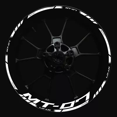 For Yamaha MT-07 17 Inch Wheel Hubs Improved Decal MT 07 Rim Reflective Stickers • $22.89