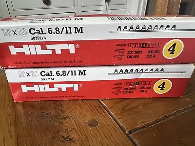 HILTI YELLOW Cartridges 6.8/11 M10 SHORT Cal.27 Gun DX450 DX460DX5 Pack Of 100 • £8.99