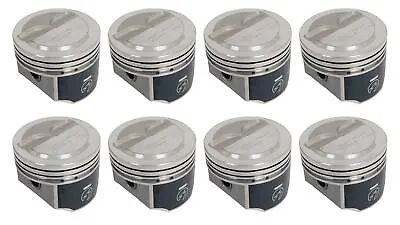 SPEED PRO Forged 5.3cc Dome Coated Skirt Pistons Set/8 For Chevy SB 327 L79 030 • $409.04