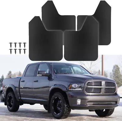 4Pcs Front & Rear Mud Flaps Splash Guards Splashguards For Dodge Ram 1500 • $29.09