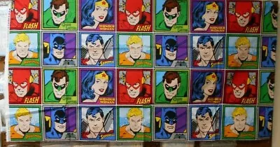 $6.99 • Buy 1  DC Comics Super Heroes Fabric Panel 24  X 44 