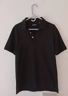 Jack & Jones Men's Black Polo Shirt - Large • £4.99