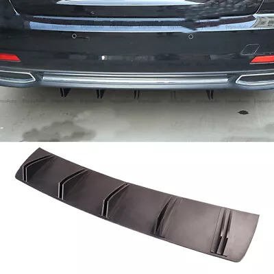 For Mitsubishi LANCER Rear Bumper Lip Diffuser Fin Spoiler Matte Black • $36.10