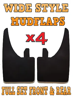 4x WIDE Rubber Mud Flaps FRONT & REAR Mudflaps Universal Fits Volvo 940 960 S70 • $21.15