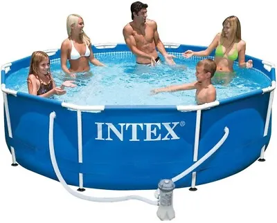 Intex 28202UK 10ft X 30in Metal Frame Swimming Pool With Filter Pump. Brand New • £169.99