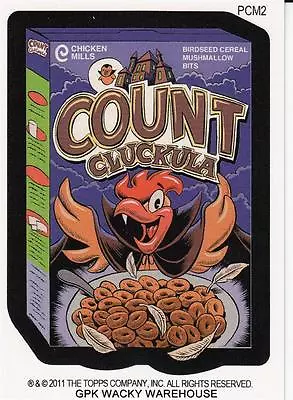 2011 Wacky Packages Halloween Postcard Pcm2 Count Cluckula Mini Post Card Bonus • $179.97