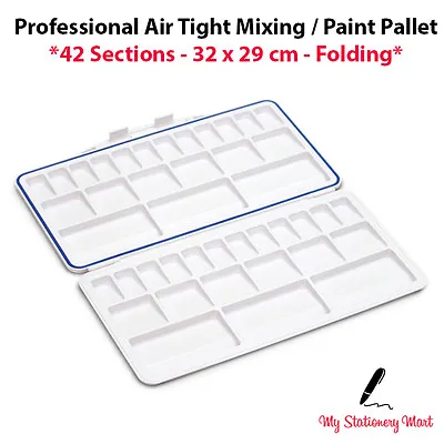 £10.99 • Buy 42 Well Paint Palette XL Mixing Pallet Mixing Palette Artists AIR TIGHT Folding