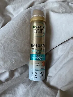 Garnier Amber Solaire Natural Bronzer Quick Drying Dark Self Tan Face Mist 75ml • £9.50
