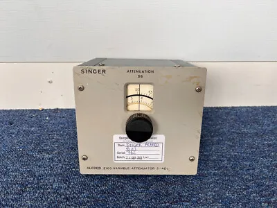 Alfred / Singer E103 Variable Attenuator Tested Working • £75