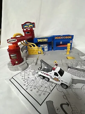 Matchbox Auto Garage Hero City Play Set Complete With Instructions And Wrecker • $14.99