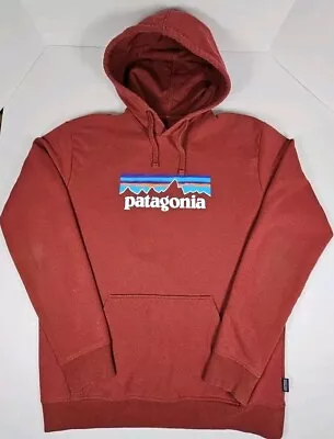 Patagonia Men's P-6 Logo Uprisal Hoody  Sweatshirt  Large Maroon  • $45.88