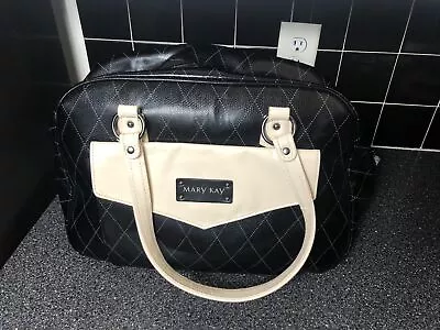 Mary Kay Large Black & Cream Consultant Overnight Make Up Travel Tote Bag • $18