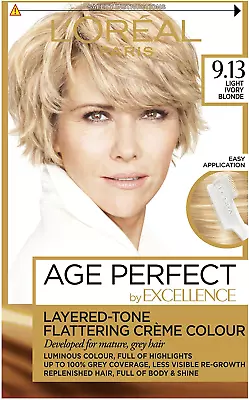 L'Oreal Excellence Age Perfect 9.13 Light Crème Blonde Hair Dye • £12.73