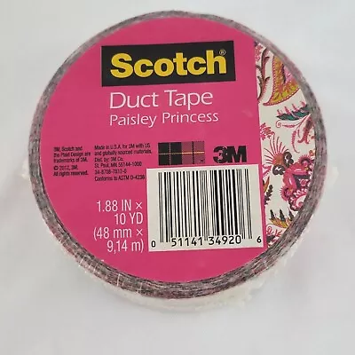 Scotch Pattern Duct Tape 1.88 Inch X 10 Yards (48mm × 914m) Paisley Princess • $3.25