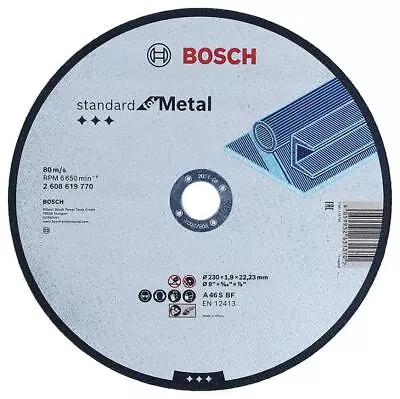 9  (230Mm X 1.9Mm X 22.23Mm) Angle Grinder Metal Straight Cutting Disc • £9.79