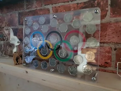 Olympic 50 Pence Coin Collection Display 29 Slots • £25