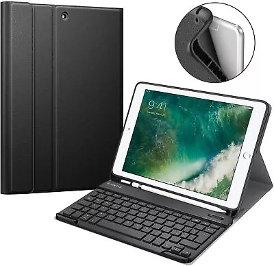 For IPad 6th Gen 9.7 Inch 2018 Tablet Keyboard Case TPU Back With Pencil Holder • $25.99