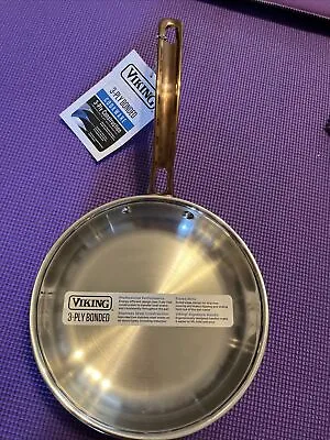 Viking 3Ply 304 Surgical Stainless Steel Fry Pan 8  With Copper Handle • $56.99
