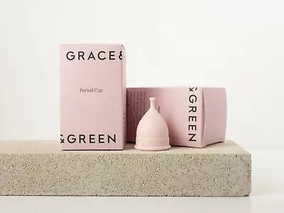 Eco & Skin Friendly Period Cup - Grace And Green (Size B) Pink - Vegan Moon Cup • £15