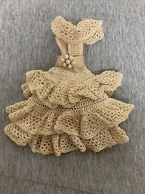 Vintage Handmade Crochet Barbie Doll Style Dress • $19.99