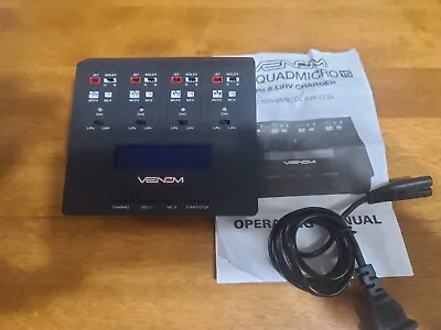 Venom Pro Quad Micro 1S 4 Channel AC/DC LiPo & LiHV Battery Charger. Model 0696 • $15