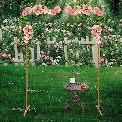 $28.30 • Buy Wedding Arch Rack Stand Backdrop Balloon Flower Frame Metal Garden 6.6ftx4.9ft 