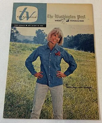 September 22 1968 Washington Post TV CHANNELS~ Doris Day Mayberry RFD • $19.95