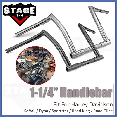 10  12  14  16  Meathook Ape Hanger 1-1/4  Handlebar For Harley Road King Glide • $114.99