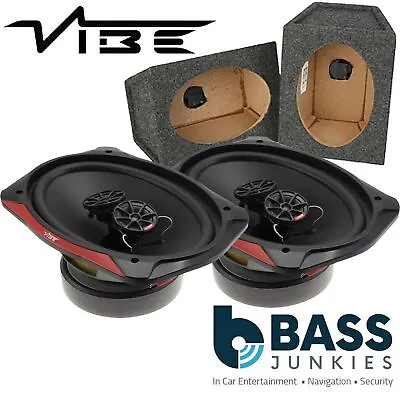 £109 • Buy Vibe SLICK 69.2 3 Way 960 Watts 6x9  Car Van Parcel Shelf Speakers & Grey Boxes