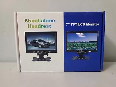 Stand Alone Headrest 7 Inch TFT LCD Screen Car Rear View Display Monitor • $40