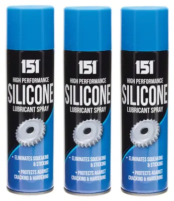 £11.99 • Buy High Performance Silicone Lubricant Spray Eliminates Squesaking & Sticking 200ml