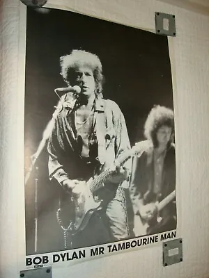 Bob Dylan Mr Tambourine Man Black & White Poster (out Of Print) • £18.99