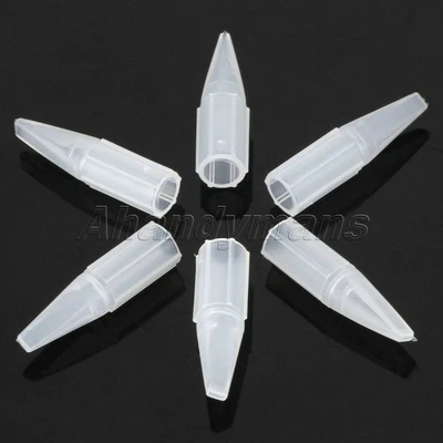 £6.28 • Buy 50pcs Permanent Body Art Makeup Tips Flat Mouth 5F Tattoo Needle Machine Pen Cap