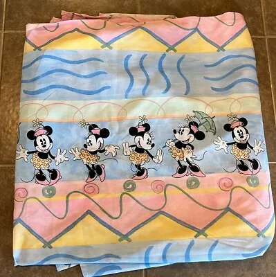 Vintage Minnie Mouse Flat Bedsheet Double Size • $25