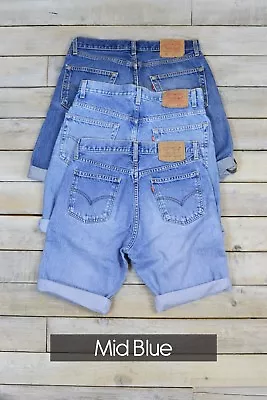 £10 • Buy Mens Distressed Vintage Levis Denim Shorts - Levi Strauss - Various Sizes