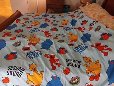 Sesame Street Twin Flat Sheet Original Cool Kids • $14.95