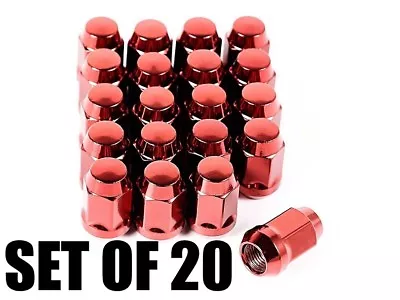 20pc RED Bulge Acorn Lug Nuts 7/16 Thread • $12.99