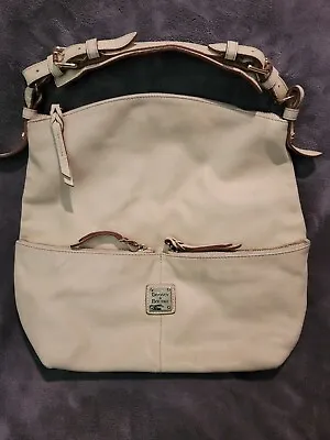 Dooney And Bourke Dillen Pocket Sac Handbag-  Ivory Purse • $64.12