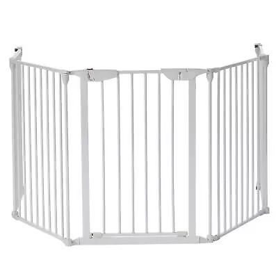 Fireplace Fence Pet Safety Fence 5 Panel Hearth Gate Pet Dog Cat Gate Metal • $97.59