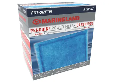 6 Pack Marineland Rite Size C Cartridge Penguin Bio Wheel 170b 200b 330b 350b • $30.98