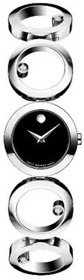 Movado Women's 605815 ONO Diamond Accented Stainless-Steel Watch • $850