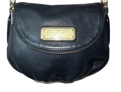 MARC BY MARC JACOBS Mini Q Natasha BLACK Leather Crossbody Bag NO Strap • $59.99