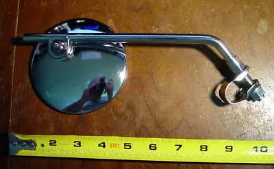 BSA Norton Triumph OIF 7/8  Handlebar CLAMP ON Universal 4  Chrome MIRROR • $34.95