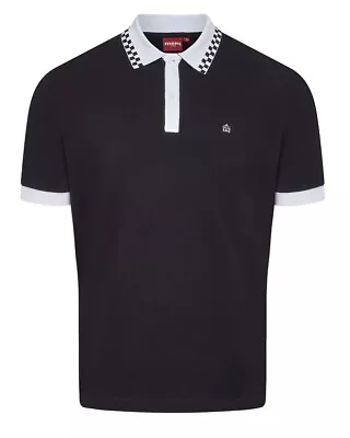Merc Nova Black Vintage Mod Polo Shirts • £49.99