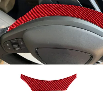 Red Interior Steering Wheel Back Cover Trim For Ford Mustang Mach-E Carbon Fiber • $16.72