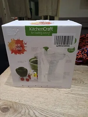 KitchenCraft Healthy Eating 25cm Salad Spinner *new Boxed • £4.99